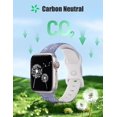 thumbnail image 5 of Wearlizer 2 Packs Engraved Band Compatible with Apple Watch Bands 41mm 40mm 38mm 49mm 46mm 45mm 44mm 42mm Women, Cute Two-Tone Flower Soft Silicone Sport Strap for iWatch 10 9 8 7 6 5 4 3 SE Ultra, 5 of 7