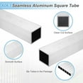 thumbnail image 3 of Uxcell Aluminum Square Tubing,0.31"x0.31"x16" Long 0.04" Wall Thick 6063 Aluminum Square Tube Seamless Structural Metal Profile Hardware for Construction DIY Home Decor Furniture 6pcs, 3 of 6