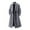 Grey, variant on Men's Overcoat Autumn Winter Knee-Length Button Mid-Youth Business Casual Warm Long Trench Coat Black XXL