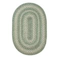 thumbnail image 1 of Homespice Decor 300997 27 x 45 in. Oval Hillside Ultra Durable Braided Rug, Green, 1 of 5