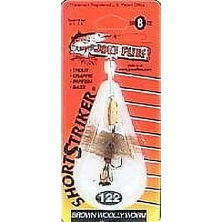 UPC: 0026148101225 | Joe s Flies Short Striker Classic Series Size 8 Brown Wolly Worm – 122-8