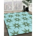 thumbnail image 3 of Ahgly Company Machine Washable Indoor Square Transitional Mint Green Area Rugs, 8' Square, 3 of 7