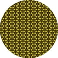 thumbnail image 1 of Ahgly Company Machine Washable Indoor Square Transitional Black Brown Area Rugs, 3' Square, 1 of 7