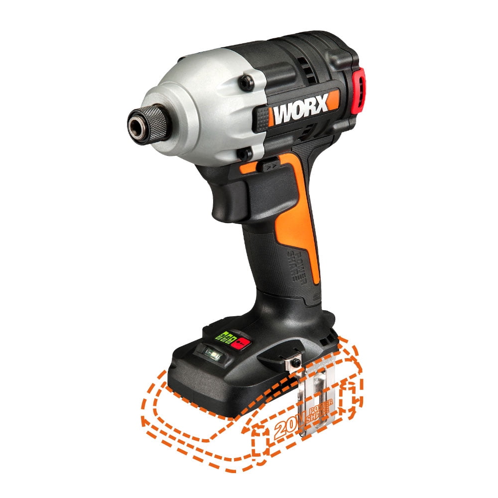 WORX WX911L 20 Volt Combo Kit with Power Drill, Impact Driver, AXIS Saw, and Batteries