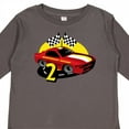 thumbnail image 4 of Inktastic Race Car 2nd Birthday Boys Long Sleeve Toddler T-Shirt, 4 of 5