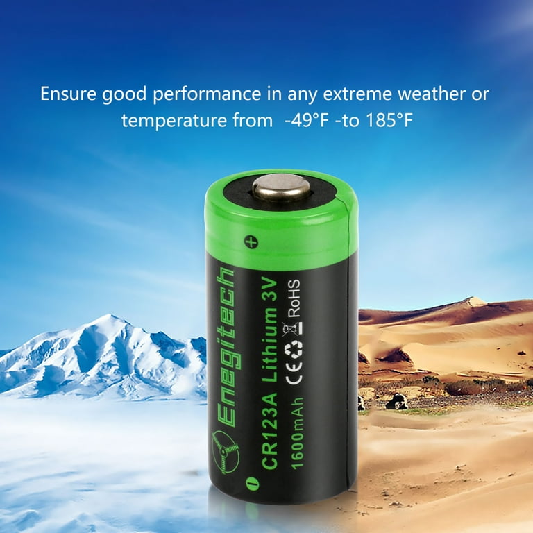 Shop CR123a 3v lithium battery  3V lithium batteries CR123a - Enegitech