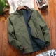 thumbnail image 5 of Chaqueta cortavientos de doble cara para hombre, chaqueta de béisbol estilo aviador de algodón puro, abrigo de estilo hip hop, ropa de calle, multicolor, 2024, 5 of 5