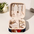 thumbnail image 6 of Christmas Travel Portable Square Jewelry Box for Rings Earrings Necklaces Bracelets Girls Women Display Case Holder Organizer Stand Storage Box, 6 of 6