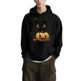 thumbnail image 3 of QunYou Halloween Sweatshirts for Men's and Women's Fall Fashion Hoodies & Sweatshirts Round Neck Long Sleeved Printed Hooded Fleece Sweater with Pocket, 3 of 5