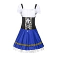 thumbnail image 3 of Disfraz azul para mujer, niña, dama, disfraz de Halloween, vestido Dirndl M, 3 of 6