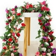 thumbnail image 6 of Artificial Peony Flower Garland Red Hanging Vines Wedding Arch Wall Decor, Artificial Flowers, 6 of 9