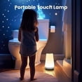 thumbnail image 5 of Night Light, Dimmable Touch Lamp for Bedroom, Portable Table Bedside Lamp, 5 Brightness 13 RGB Colors, Night Lights for Baby Nursery Bathroom, 5 of 5
