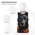 thumbnail image 3 of Sikiie Colorful Floral Black Dog Basketball Jersey Reversible Men's Mesh Athletic Sports Shirts Training Practice S-4XL4X-Large, 3 of 6