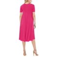 thumbnail image 3 of Women's A-Line Short Sleeve Loose Fit Jersey Knit Solid Midi Maternity Dress S-3XL, 3 of 3