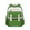 Green, variant on Cloud Glow In The Dark School Backpack For Grade 1-6 Lightweight Supportive Ergonomic Design With Waist Strap Green