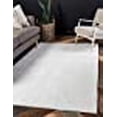 thumbnail image 3 of Unique Loom Solo Solid Plush Kids Modern Rug 10' x 13' Rectangle Snow White, 3 of 10