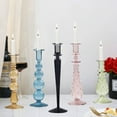 thumbnail image 3 of BESTSKY Glass Candle Holder,Table Decoration Taper Candle Holders,Candlelight Dinner Ornament Christmas Candle Holder,Blue, 3 of 3