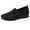 Black, variant on DSJLMQ Women's Knitted Flat Shoes Breathable Mesh Soft Tennis Indoor Outdoor Walking L𝗈afers Lightweight Casual Sport Shoes Side CutOut Woven Shoes
