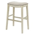 thumbnail image 3 of OSP Home Furnishings Saddle Stool 30" in Beige Fab, 3 of 5