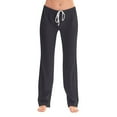 thumbnail image 3 of Ovticza Women Pajama Pants Comfy Pj Bottom with Pockets Stretch Wide Leg Sleepwear Palazzo Pants Dark Gray M, 3 of 6