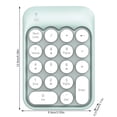 thumbnail image 3 of Monstrate Teclados inalámbricos 18 teclas Suministros de oficina MINI Aparato de entrada USB Teclado numérico Botón de silencio Equipo portátil Teclado Juegos de teclado y mouse para computadora Verde, 3 of 6