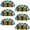 Multicolored 3, variant on PhooArto 6 Pcs Cup Drawer Pulls, Colored Rainbow Butterfly Shell Shape Handles Cabinet Knobs for Dresser Cupboard Closet Wardrobe with Screws