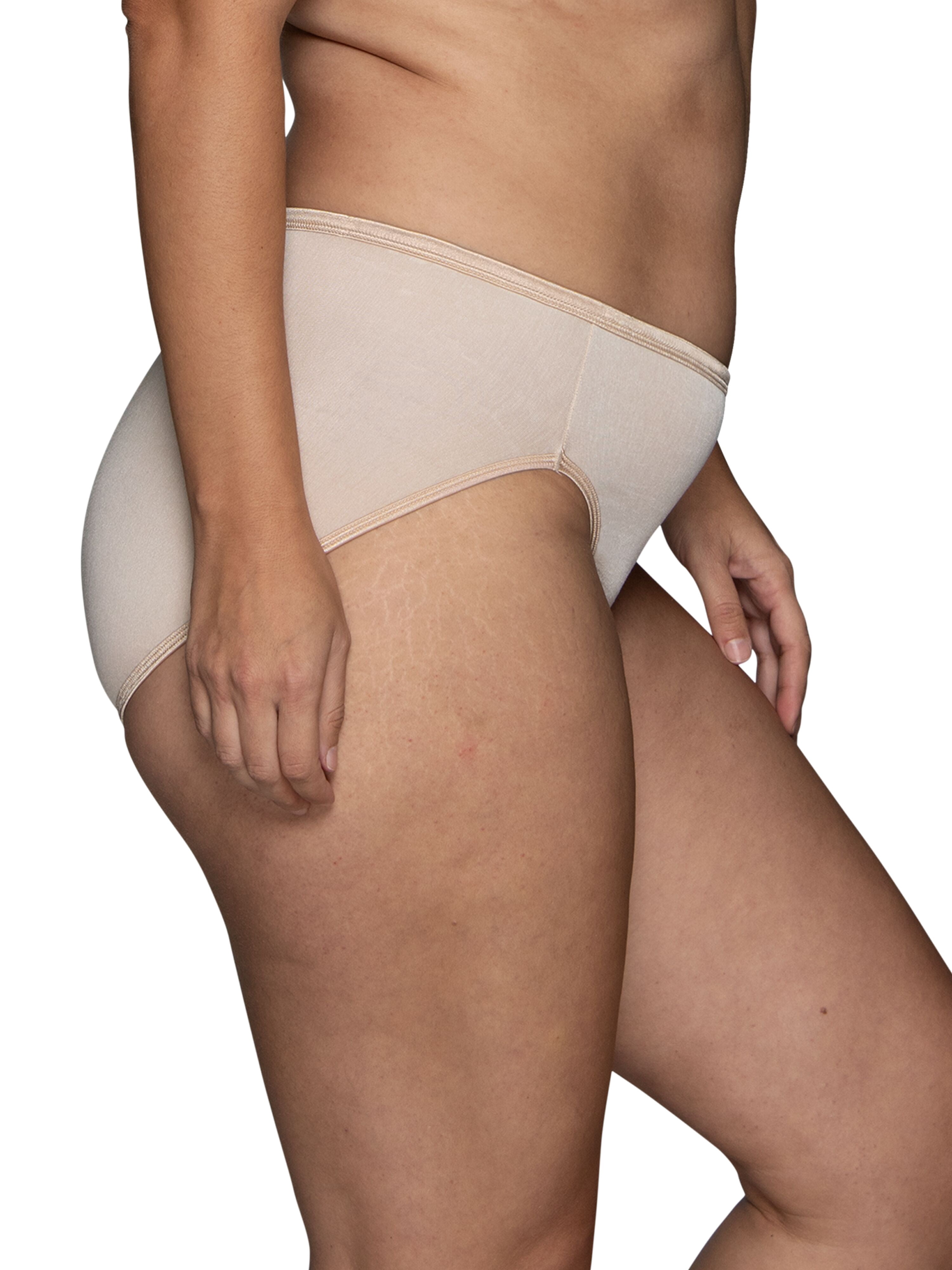 Vanity Fair Lingerie Women's Illumination Hi-Cut Panties, Silky Stretch Underwear, Multipacks, Sizes M - 3XL