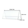 thumbnail image 6 of OULII 10Pcs Transparent Acrylic Name Plate Holders Dual Sided Desk Sign Display for Office, 6 of 6