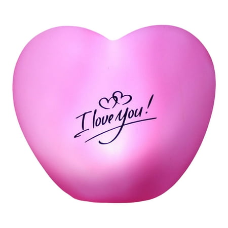 

Love Heart Lamp Exquisite Shape Flicker Free Non-Glaring Soft Lighting Wide Application Decor PVC 3D Love Heart LED Lamp Birthday Christmas Gift for Home