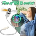 thumbnail image 1 of USB Clock Fan With Real Clock And Temperature Display Function Small Battery Operated Fan with Clip Twin Window Fan Clip on Belt Fan Small Fan Clip on Bedroom Fans, 1 of 4