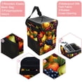thumbnail image 2 of Thanksgiving Fruits Foldable Car Trash Bin with Lid, Leak-proof Mini Trash Can, Hanging Storage Bag for Car, 2 of 6
