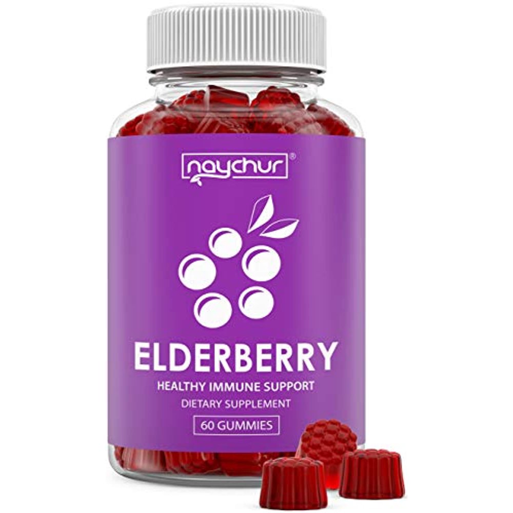 Elderberry Gummies for Kids Adults Immune System Booster Zinc
