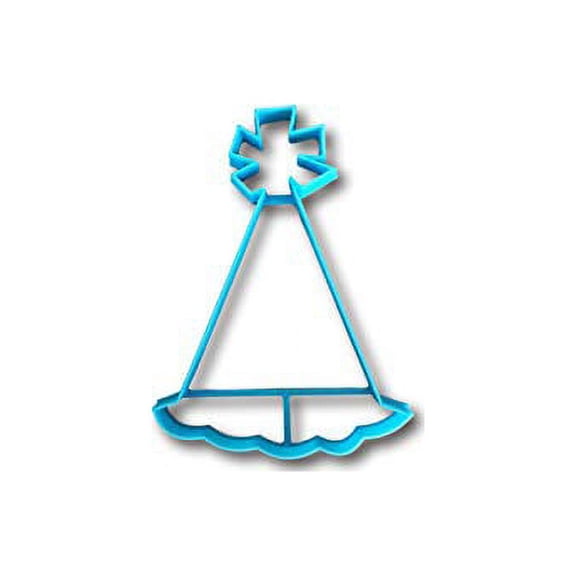 Birthday Cone Hat Cookie Cutter (5.0 Inch)- Fast Shipping - Sharp Edges - Exceptional Quality