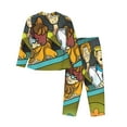 thumbnail image 2 of Sigee Scooby-Doo Aw for Women's Pajama Sets Long-Sleeved Pjs Sets for Women 2 piece Sleepwear Medium, 2 of 6