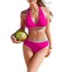 thumbnail image 1 of Conjunto de bikini AI'MAGE para mujer, traje de baño de cintura alta, talla XL, color rosa, 1 of 6