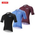 thumbnail image 2 of HISERWA - Maillot de ciclismo de manga corta para hombre, camiseta de malla transpirable de verano, ropa para bicicleta de montaña o carretera, camisetas de secado rápido para bicicleta, 2 of 5