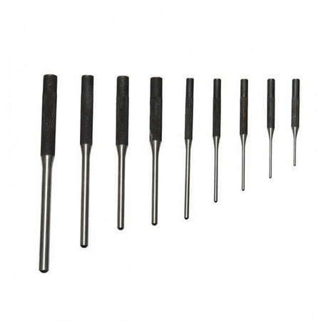 

9-Piece Steel Roll Pin Punch Set Professional Multi Size Round Head Pins Set