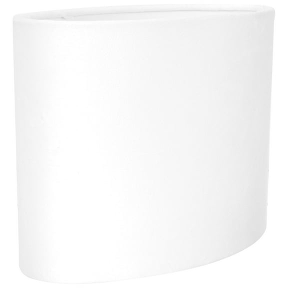 WEUVEB 1Pcs White Oval Lampshade For Floor And Table Lamps In Simple Style