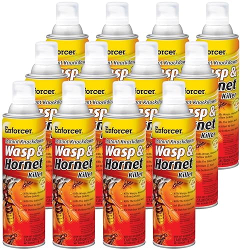 Enforcer Instant Knockdown Wasp and Hornet Killer - 16 oz (Case of 12) EWHIK16 - Kills Was[s, Hornets and Yellow Jackets