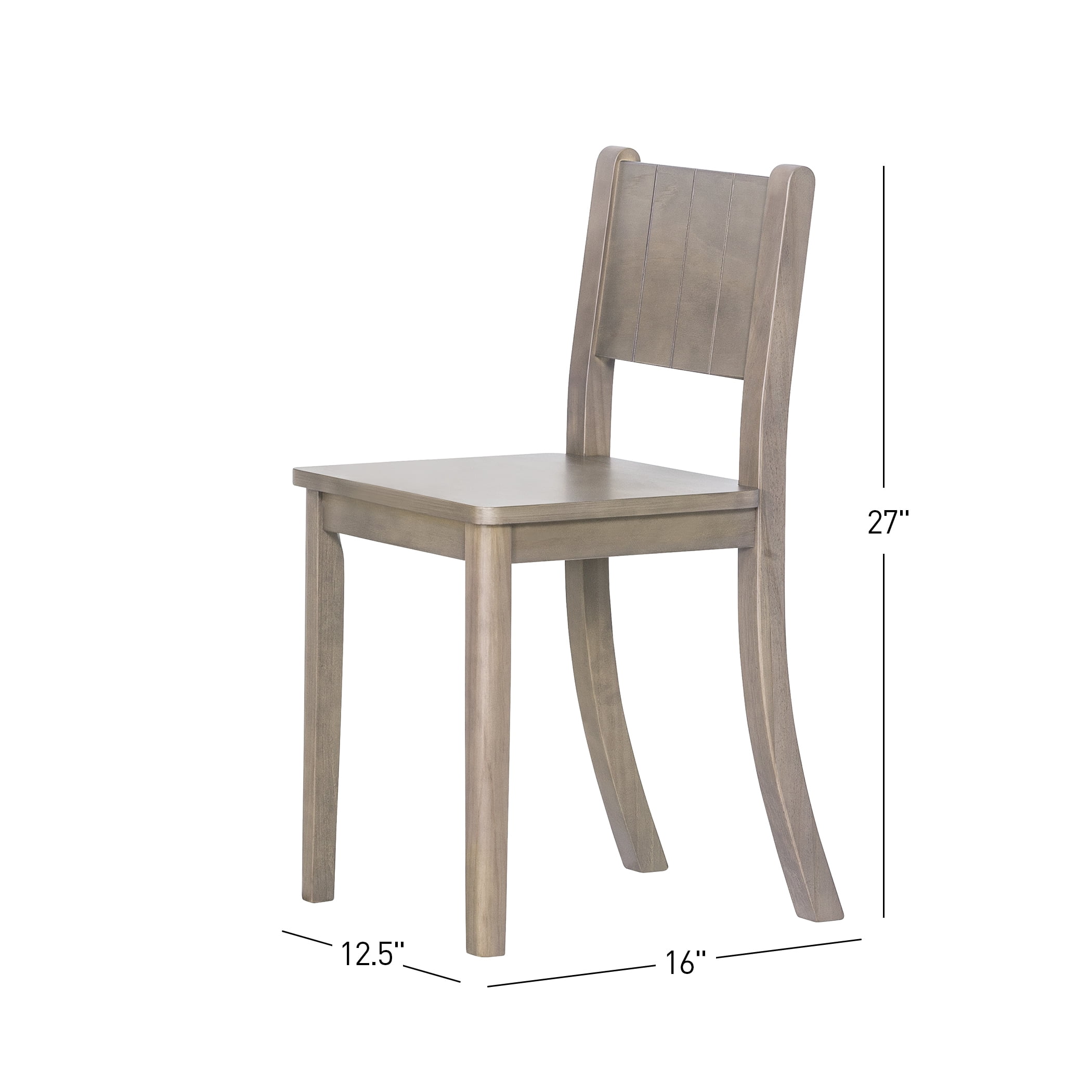 Forever Eclectic Cafe Kids Wood Table and Chair Set (2 Chairs Included), Dusty Heather