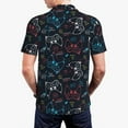thumbnail image 3 of Balery Joystick Gamepad Printed Men’s Short Sleeve Polo Shirt, Midweight Men's Shirt,Golf Polo shirts -Large, 3 of 8