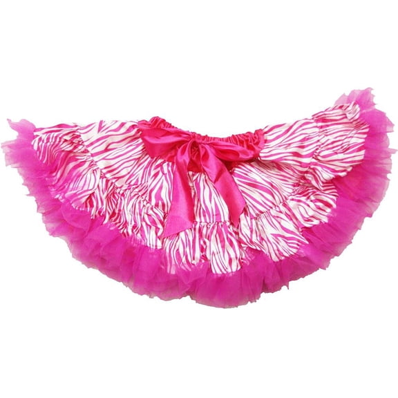 Wenchoice Girl'S Hot Pink Zebra Tutu M(3T-4T)
