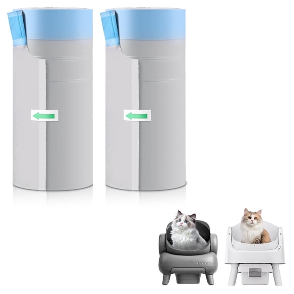 40 Bolsas para Caja de Arena para Gatos para Neakasa M1 y Petpivot Autoscooper 11, Bolsas de Basura con Cordón a Prueba de Fugas, Sin Aroma, 27" x 13", Capacidad para 10.4 kg