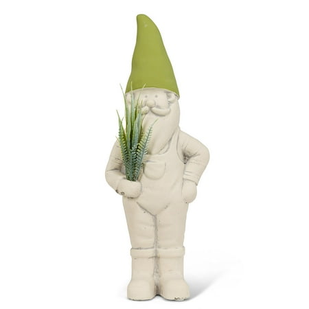 Set of 1 Large Garden Gnome with Plant 