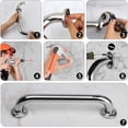 thumbnail image 5 of Paquete de 2 barras de apoyo para ducha, barra de apoyo para baño de acero inoxidable, manija de ducha, manija de baño, barras de seguridad para banco de silla de ducha, 5 of 5
