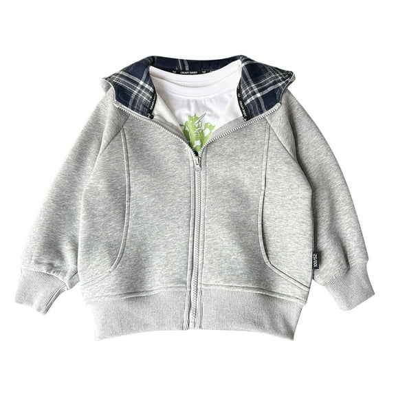 MEZZALL Boys Winter Jacket Long Sleeve With Embroidery Lettering Hooded Zip Up Casual Outerwear Coats Kids Toddlers Cute Child Clothes