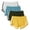 Multicolor9, variant on Diufon 4PCS Plus Size Shorts for Women Elastic Waist Athletic Shorts Color Block Yoga Shorts