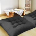 thumbnail image 3 of Cateissary Cojín para silla, cojín para asiento, alfombra antideslizante para interiores, hogar, sala de estar, dormitorio, banco, tocador, Decoración del hogar Negro, 3 of 6