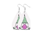 thumbnail image 2 of Weloille Woman Holiday Memorial Jewelry Gift Hooded Dwarf Easter Bunny Earrings, 2 of 2