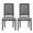 Gray, variant on GDF Studio Brownell French Country Fabric Upholstered Wood and Cane Upholstered Dining Chairs, Set of 2, Black and Gray